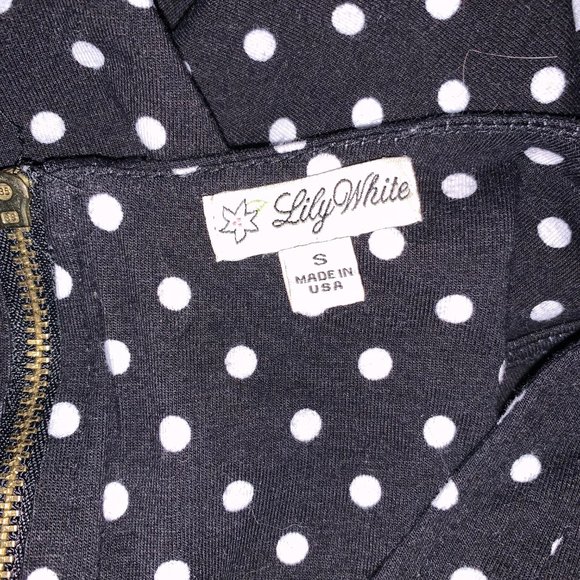 Nordstrom Black & White Dot Peplum Tank - Picture 4 of 4